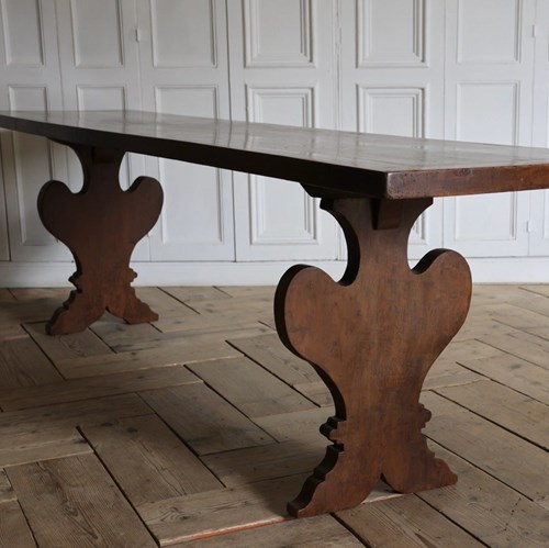 Very Large Late 18Th/ Early 19Th Century Single Plank Walnut Table