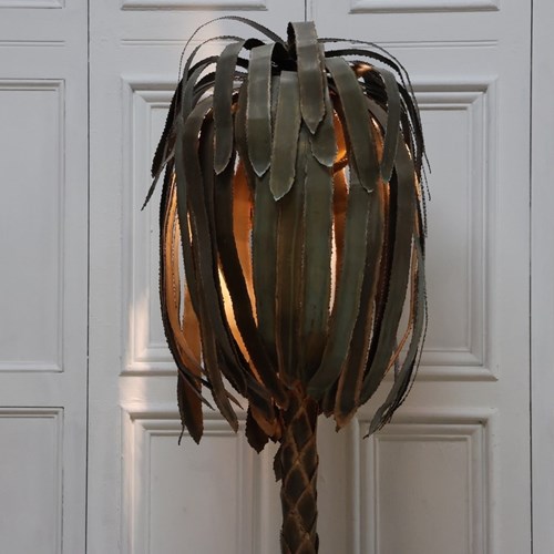 Wonderful 1970S Palm Tree Lamp Attributed To Maison Jansen