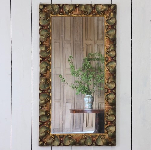 Wonderful And Large Early 20Th Cent Spanish Mirror