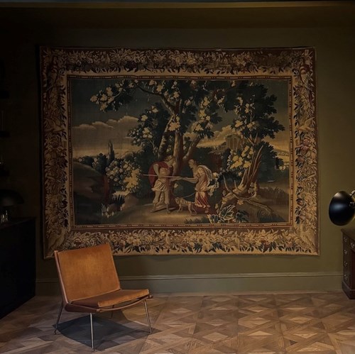 'Hero' 1600'S Rare Mortlake Tapestry Wool & Silk Depicting Hero And Leander