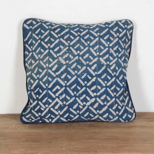 Vintage Indian Kantha Cloth Cushion