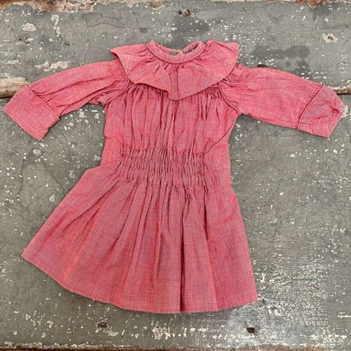 Red Dolls Dress French Early 20th Century