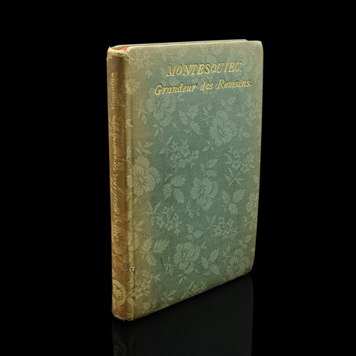 Antique Book Grandeur Des Romains, Montesquieu, French Language, Mid Victorian