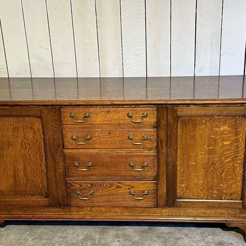 English oak dresser base circa 1890