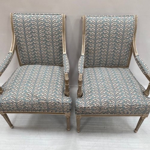 Pr Early 19Thc French Directoire Armchairs