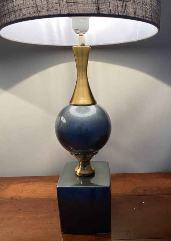 Pr Contemporary Lamps, Ceramic Grey And Gilt Bases-callie-hollenden-contemporary-lamps-3-main-637750691096102107.jfif