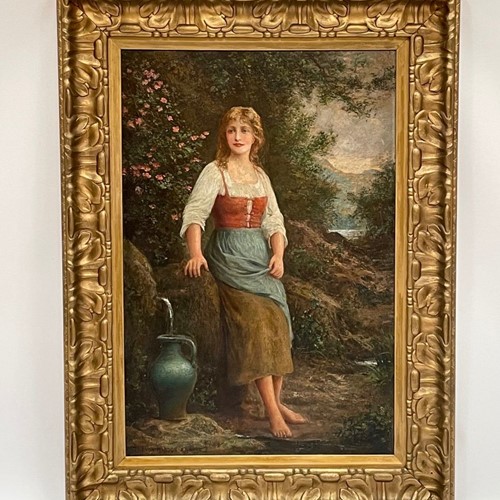 "Maiden With Blue Pitcher" By Trevor Haddon
