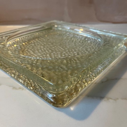 Large French 1960’S Moulded Glass Vide Poche