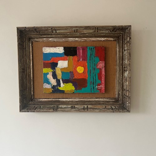 French 1970’S Abstract Painting 