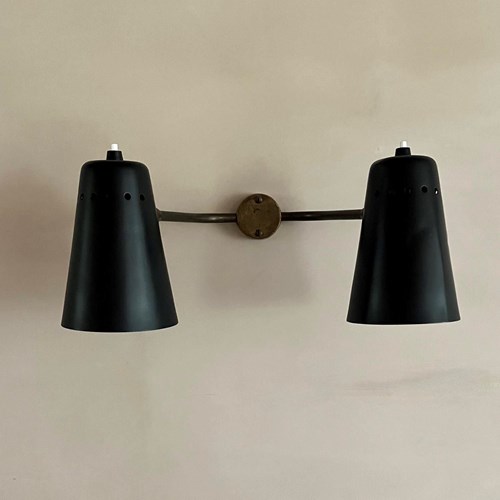 French 1950’S Two Armed Walllight By Pierre Guariche