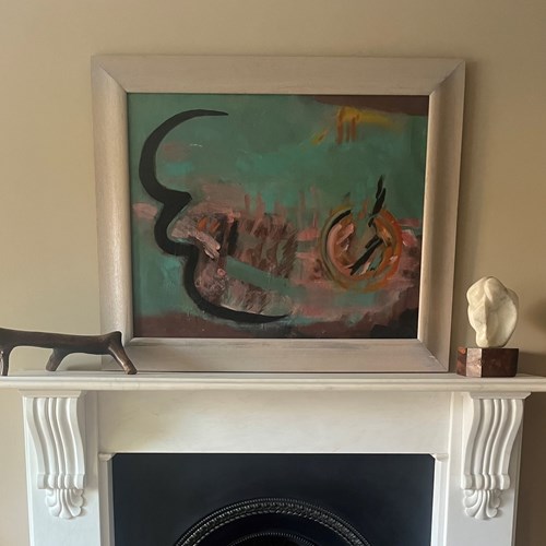 Large Swedish Abstract By Bodril Staerup C.1970’S