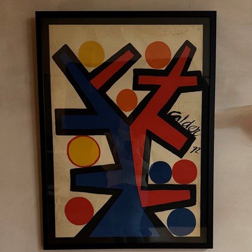 Alexander Calder 1970’S Coloured Lithograph Asymetrie