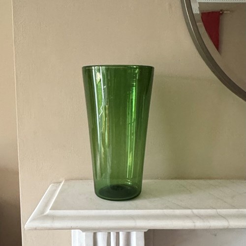 Italian 1960’S Empoli Green Glass Vase