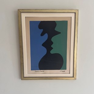 Signed Coloured Lithograph By Andre...