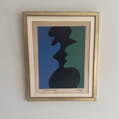 Signed Coloured Lithograph By Andre Verdet 1924-2004
