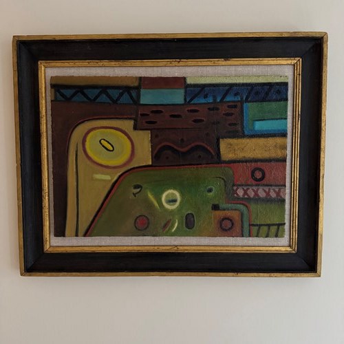 French 1970’S Abstract Signed Destea 1971