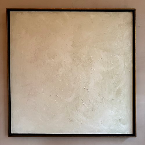 British Late 20Th Century Monotone Textured Abstract 