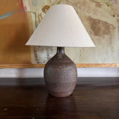 French 1970’S Glazed Table Lamp