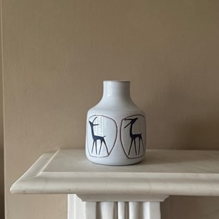 Dutch White Glazed Ceramic Vase C.1...