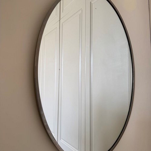 French Modernist Oval Shaped Mirror C.1930’S