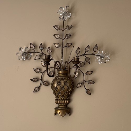 Large Italian 1950’S Banci Wall Light/ Sconce