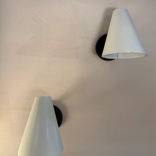 Pair Of Jacques Biny Wall Lights C.1950’S