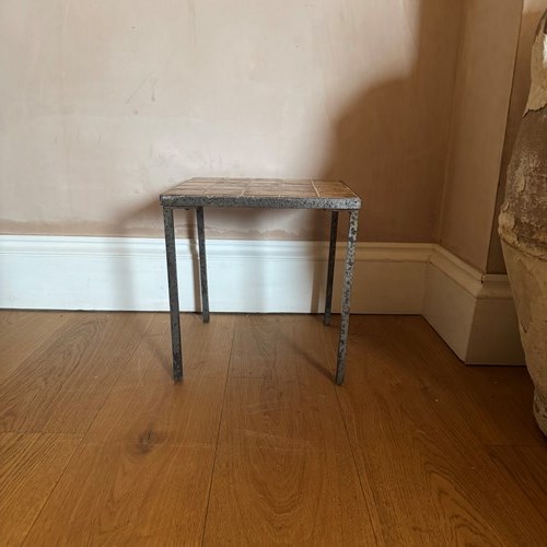 Small French Tiled Topped Side Table C.1950’S