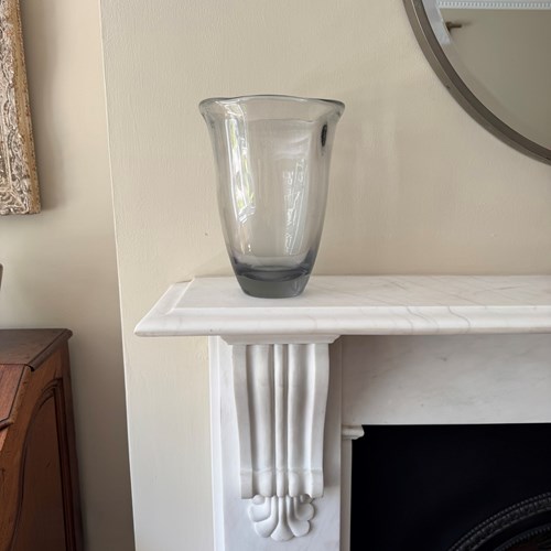 Heavy Hand Blown Glass Vase C.1950’S
