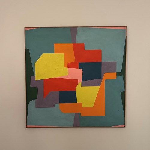French 1970’S Colourful Abstract Painting 