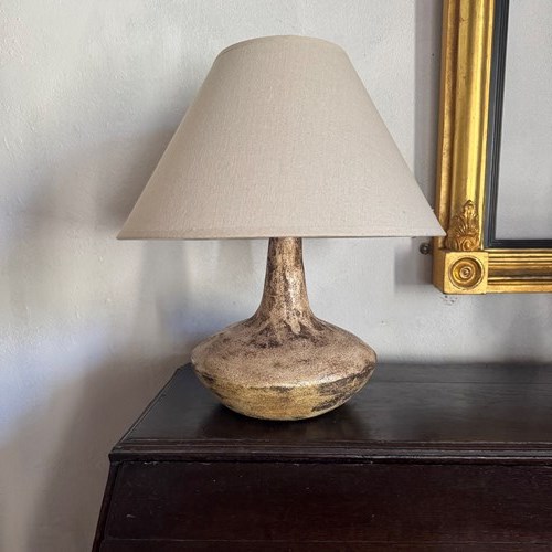 Fabulous French Glazed Ceramic Lamp Style Of Deux Potiers