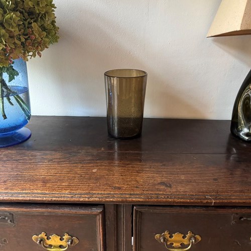 French Handblown Bubble Glass Vase. Biot
