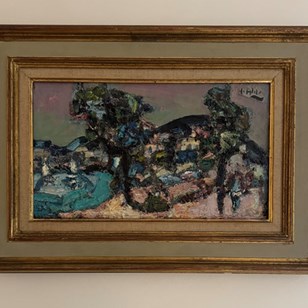 Abstract Expressionist Landscape By...