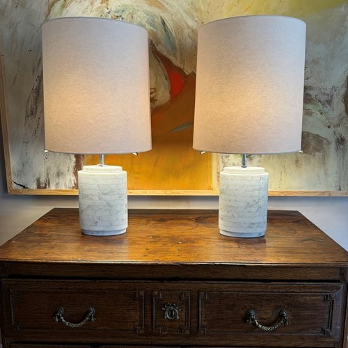 Pair Of Vera Fabre Model 10556 Table Lamps