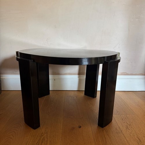 French Ebonised 1940’S Side Table With Bronze Mounts 