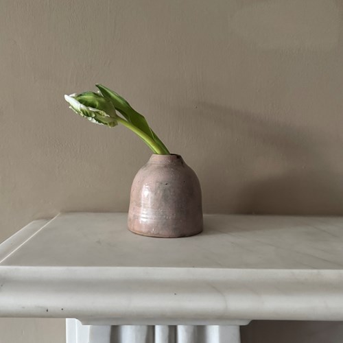 French Diminutive Glazed Ceramic Vase