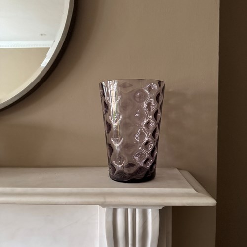 English 1930’S Amethyst Dimple Vase