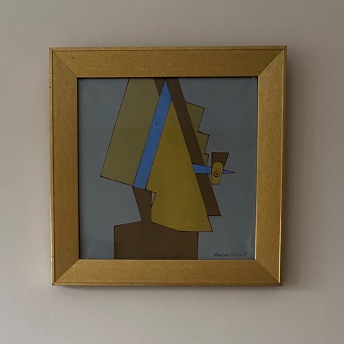 French 1970’S Abstract Painting 