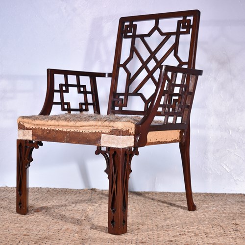 Mahogany Cockpen Armchair