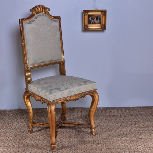 18Th Century Giltwood Side Chair