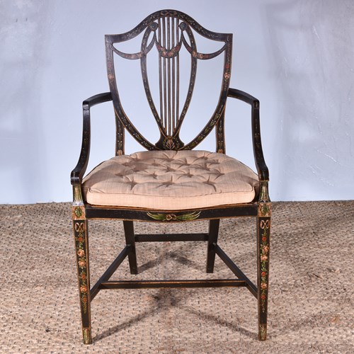 George III Painted Armchair