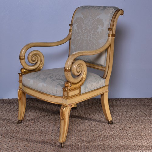 Regency Painted Armchair