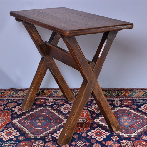 Heals Oak X Frame Tavern Table