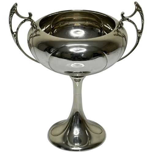 English Sterling Silver Art Deco Hunting Trophy Cup 