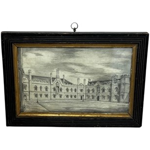 Georgian Drawing Gisborne Court At ...
