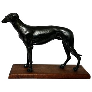Art Deco Prized Racing Greyhound Br...