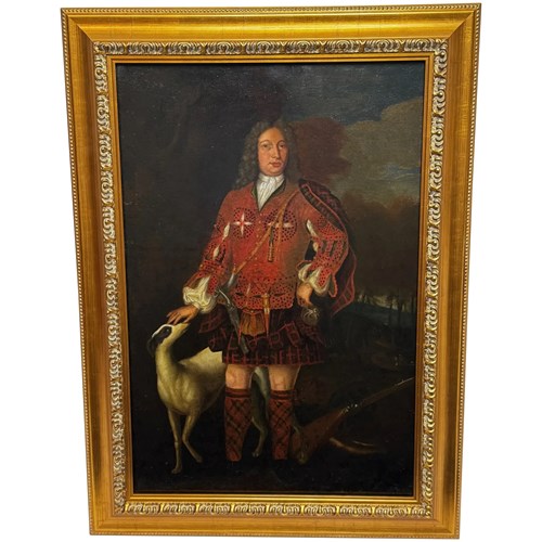 Jacobite Scottish Noble Kenenth Sutherland 3Rd Lord Duffas Portrait Oil Painting