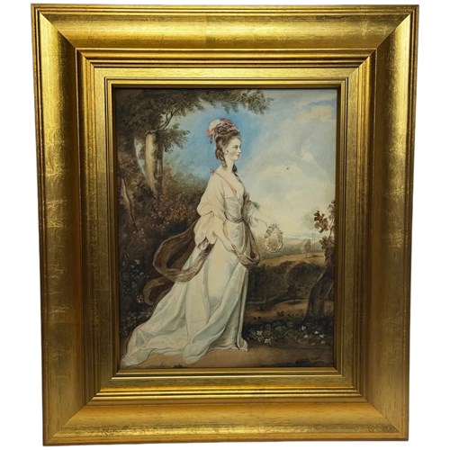  Countess Lady Jane Stanhope As Aurora: An Allegorical Watercolour C1785