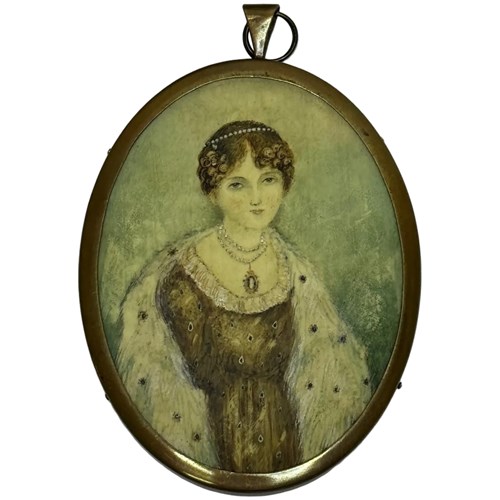 Regency Miniature Portrait Of Lady Scott (Alicia Anne Spottiswoode)