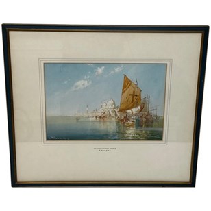 Watercolour On The Lagoon Venice By...