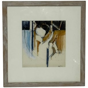 Mid-Century Abstract Painting By Ad...